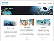 Tablet Screenshot of biminiundersea.net